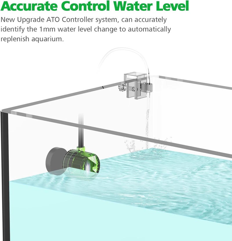 Useek Auto Top Off for Saltwater Aquarium Water ATO System for Both Reef and Fresh Tank - Green - Image 4